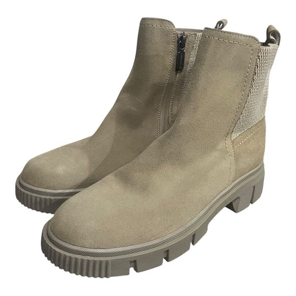 Blondo Bandit Waterproof Suede Side-Zip Boot Taupe - Picture 1 of 9
